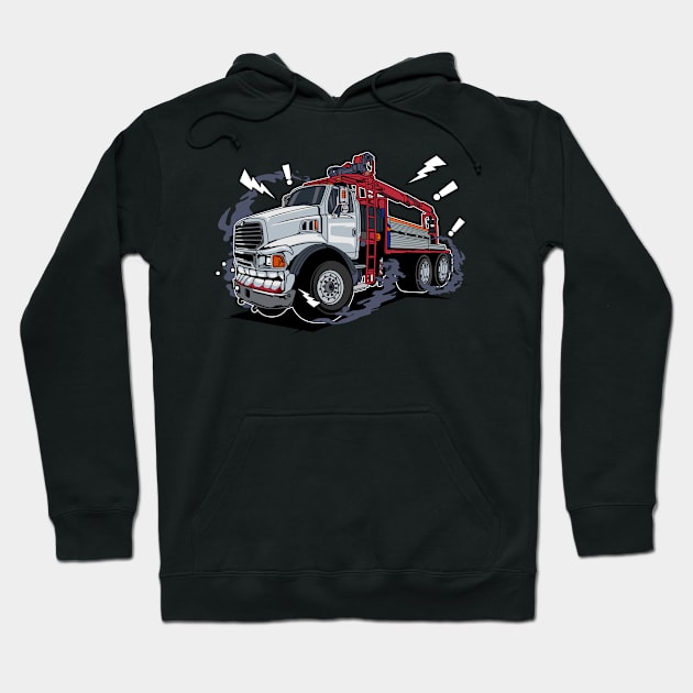 Mad Truck Car Hoodie by D3monic